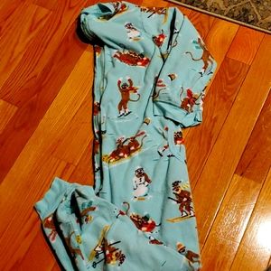 Skiing Monkeys One Piece Sleepwear